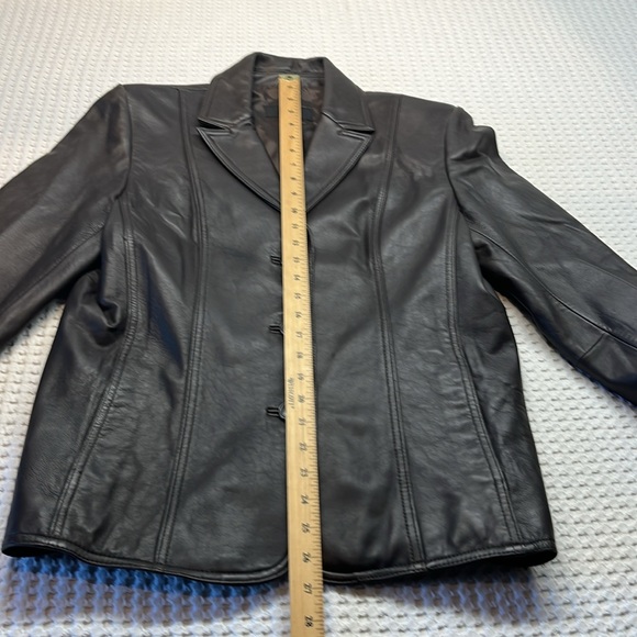 Alfani Women’s Leather Jacket Size L                3/4 Sleeves - Picture 6 of 11